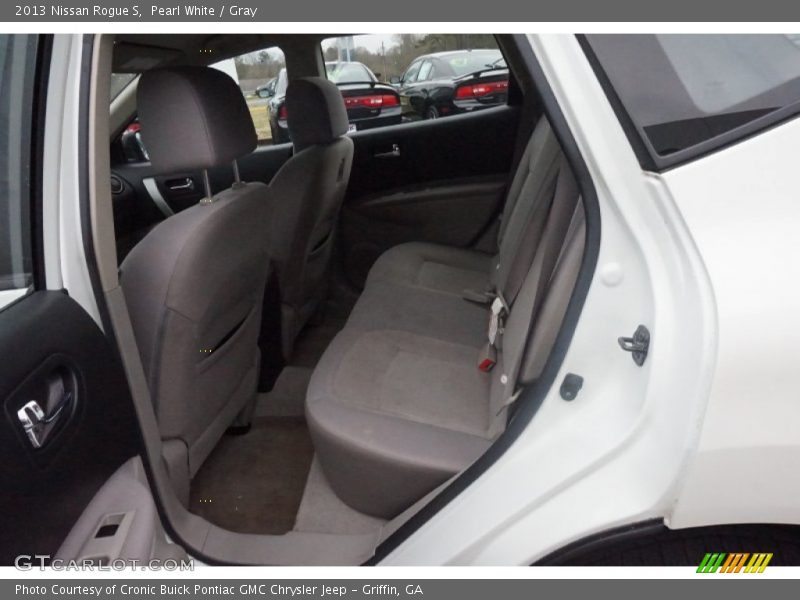 Pearl White / Gray 2013 Nissan Rogue S