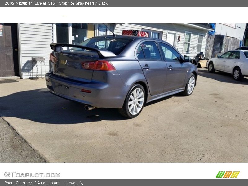 Graphite Gray Pearl / Black 2009 Mitsubishi Lancer GTS