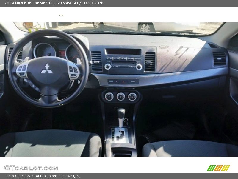 Graphite Gray Pearl / Black 2009 Mitsubishi Lancer GTS