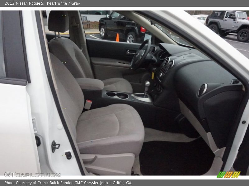Pearl White / Gray 2013 Nissan Rogue S