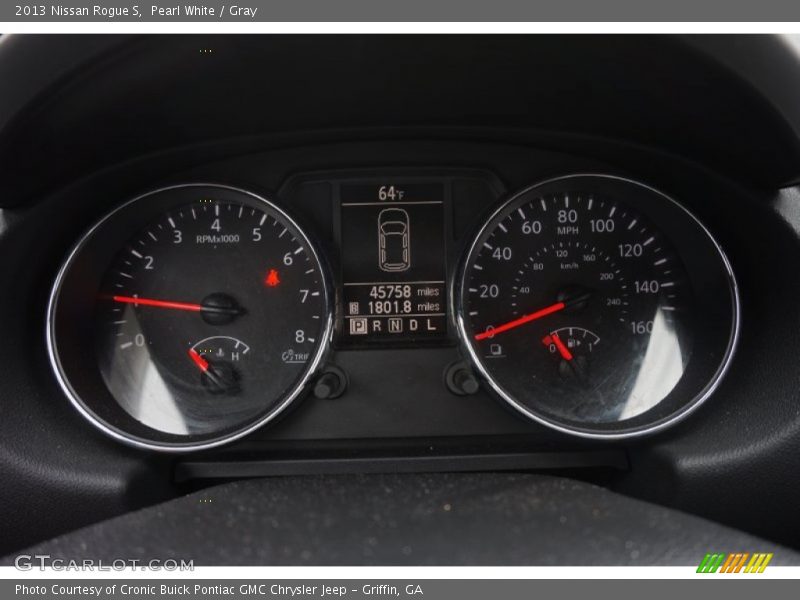 Pearl White / Gray 2013 Nissan Rogue S