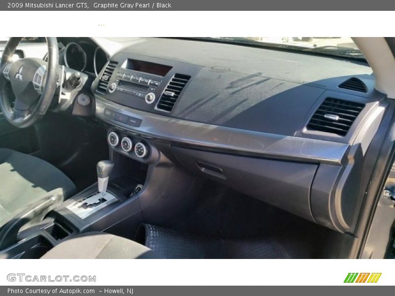 Graphite Gray Pearl / Black 2009 Mitsubishi Lancer GTS