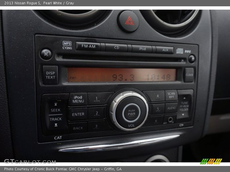 Pearl White / Gray 2013 Nissan Rogue S