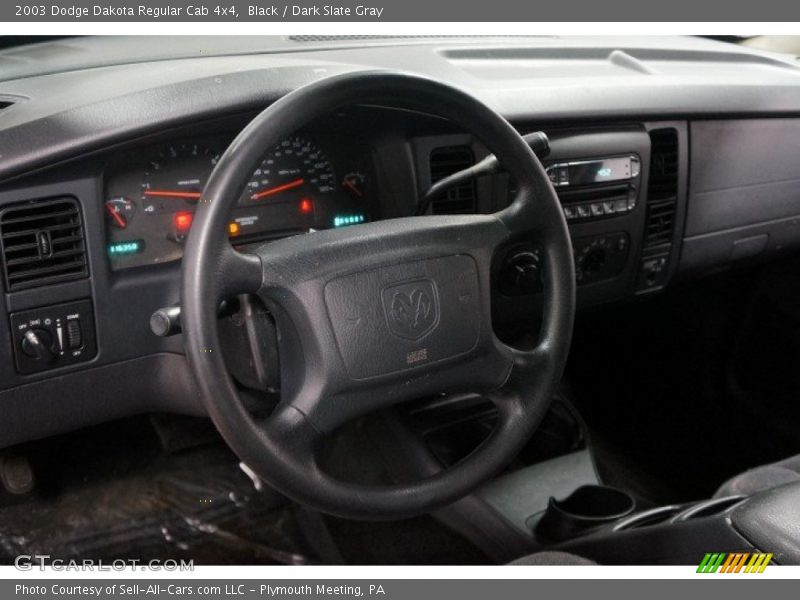 Black / Dark Slate Gray 2003 Dodge Dakota Regular Cab 4x4