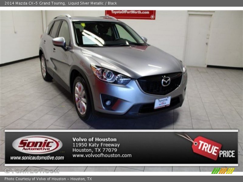 Liquid Silver Metallic / Black 2014 Mazda CX-5 Grand Touring