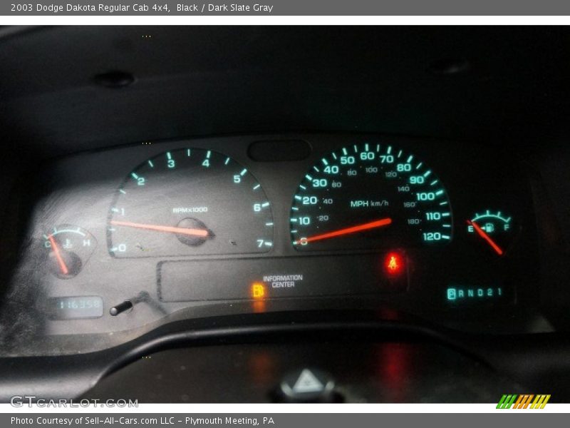 Black / Dark Slate Gray 2003 Dodge Dakota Regular Cab 4x4