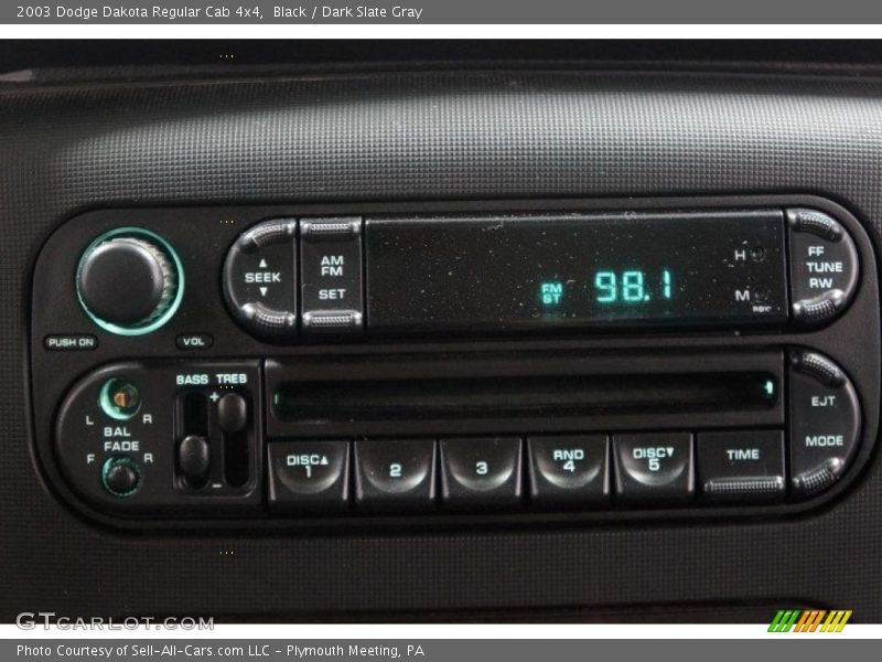 Black / Dark Slate Gray 2003 Dodge Dakota Regular Cab 4x4