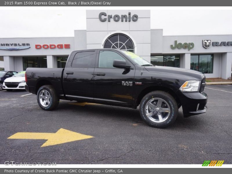 Black / Black/Diesel Gray 2015 Ram 1500 Express Crew Cab
