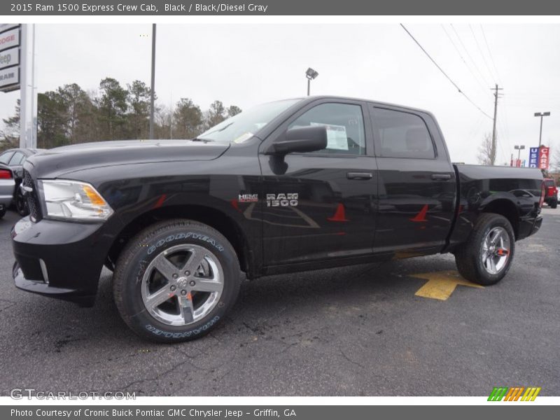Black / Black/Diesel Gray 2015 Ram 1500 Express Crew Cab