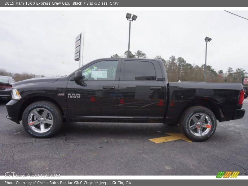 Black / Black/Diesel Gray 2015 Ram 1500 Express Crew Cab