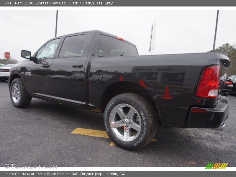 Black / Black/Diesel Gray 2015 Ram 1500 Express Crew Cab