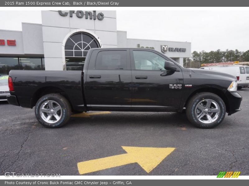 Black / Black/Diesel Gray 2015 Ram 1500 Express Crew Cab