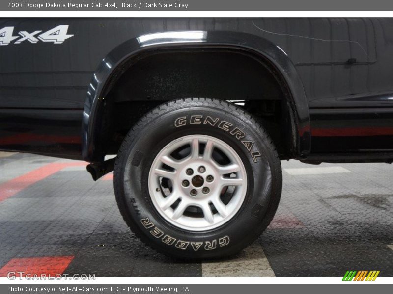 Black / Dark Slate Gray 2003 Dodge Dakota Regular Cab 4x4