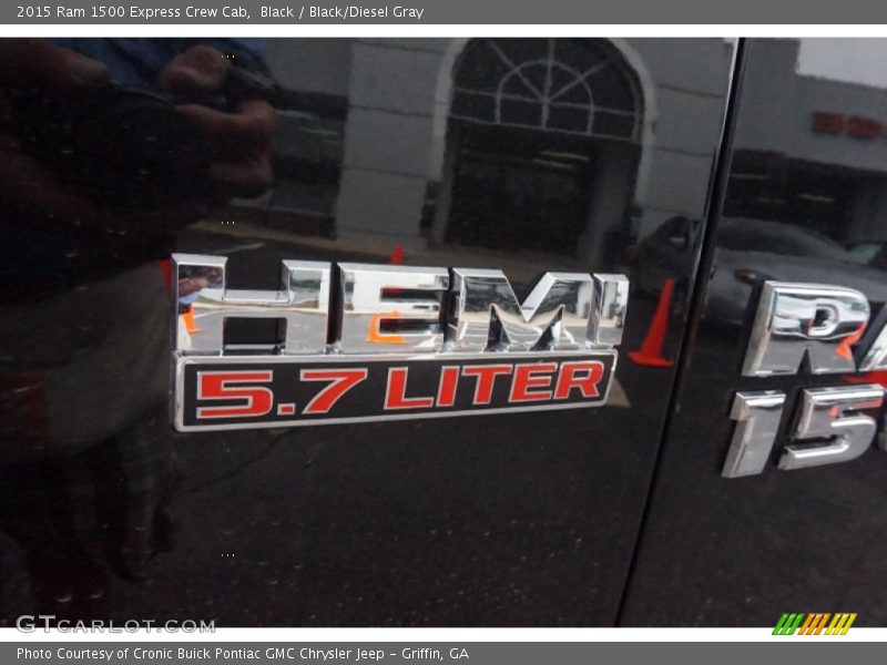 Black / Black/Diesel Gray 2015 Ram 1500 Express Crew Cab