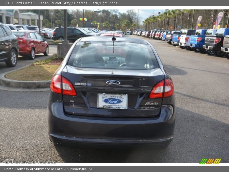 Violet Gray / Charcoal Black/Light Stone 2013 Ford Fiesta SE Sedan