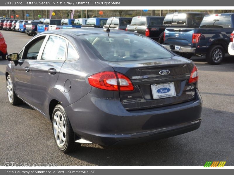 Violet Gray / Charcoal Black/Light Stone 2013 Ford Fiesta SE Sedan