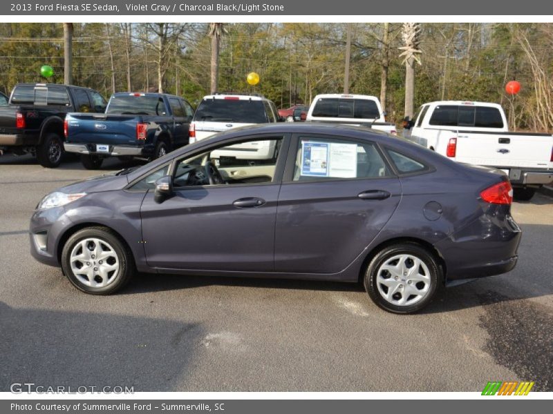 Violet Gray / Charcoal Black/Light Stone 2013 Ford Fiesta SE Sedan