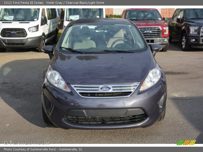 Violet Gray / Charcoal Black/Light Stone 2013 Ford Fiesta SE Sedan