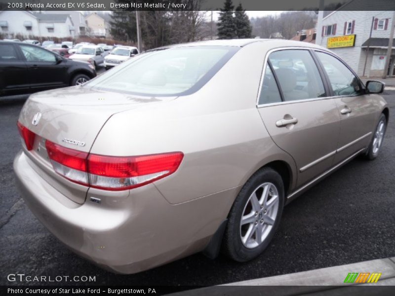 Desert Mist Metallic / Ivory 2003 Honda Accord EX V6 Sedan