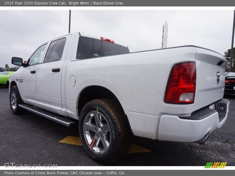 Bright White / Black/Diesel Gray 2015 Ram 1500 Express Crew Cab