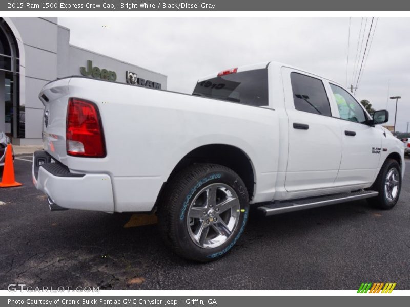 Bright White / Black/Diesel Gray 2015 Ram 1500 Express Crew Cab