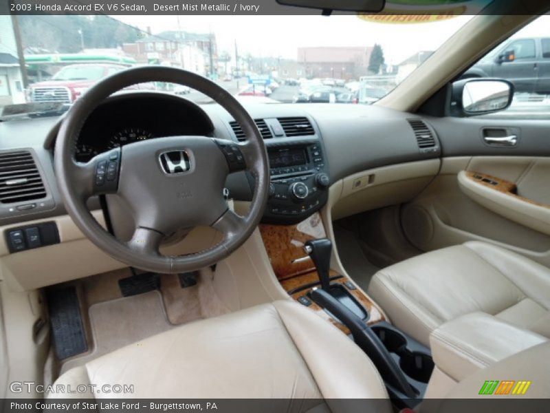 Ivory Interior - 2003 Accord EX V6 Sedan 