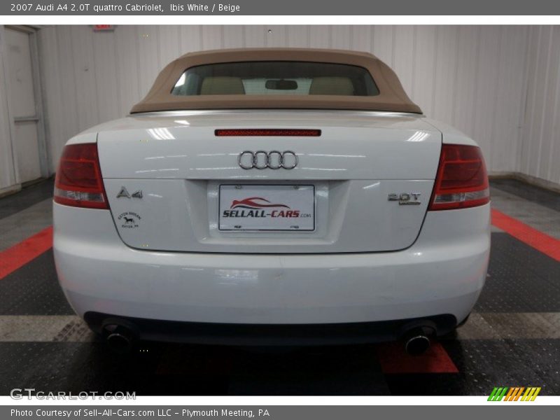 Ibis White / Beige 2007 Audi A4 2.0T quattro Cabriolet