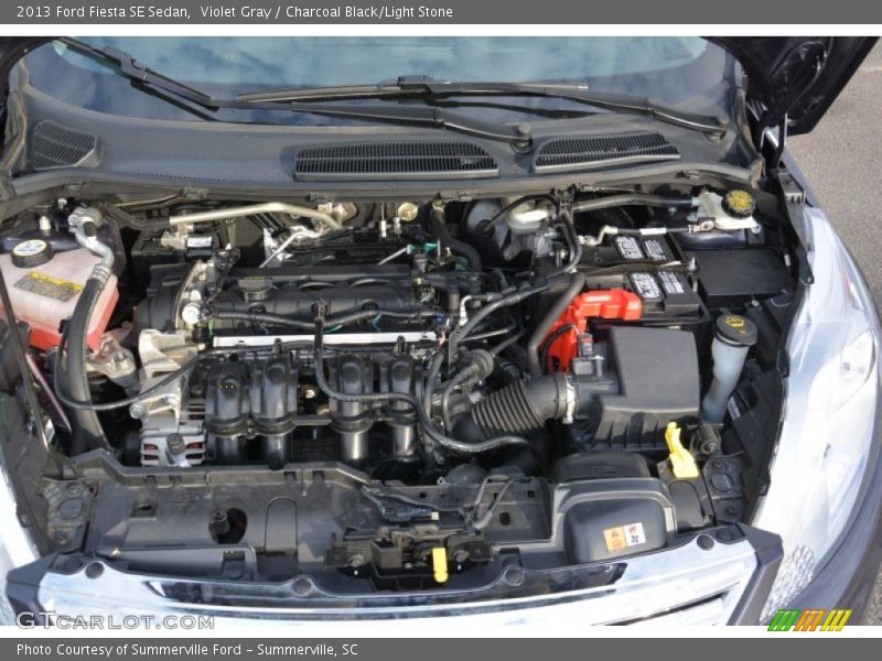 Violet Gray / Charcoal Black/Light Stone 2013 Ford Fiesta SE Sedan