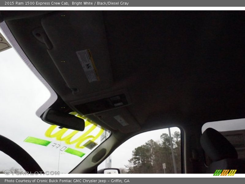 Bright White / Black/Diesel Gray 2015 Ram 1500 Express Crew Cab