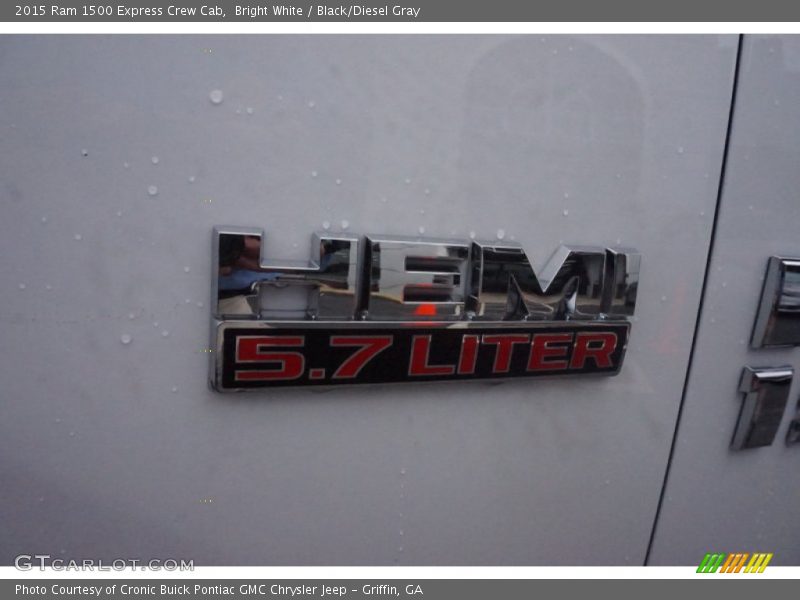 Bright White / Black/Diesel Gray 2015 Ram 1500 Express Crew Cab