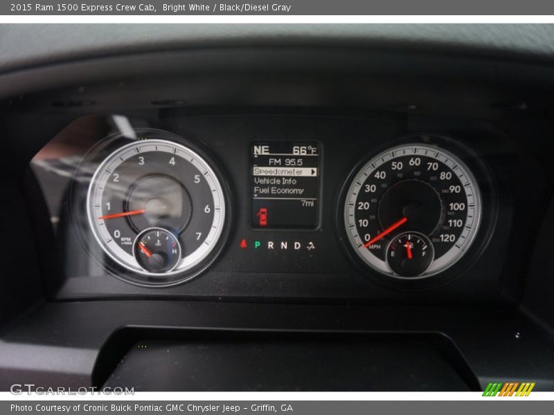 Bright White / Black/Diesel Gray 2015 Ram 1500 Express Crew Cab