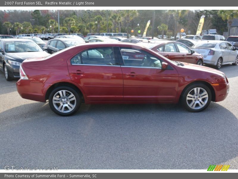 Redfire Metallic / Light Stone 2007 Ford Fusion SEL