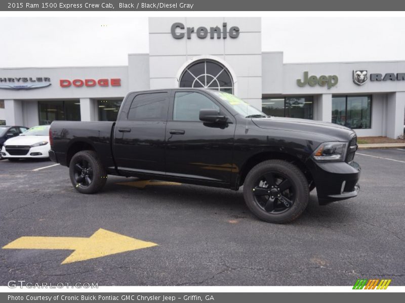Black / Black/Diesel Gray 2015 Ram 1500 Express Crew Cab