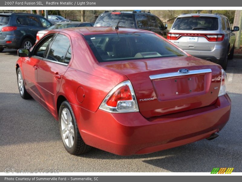 Redfire Metallic / Light Stone 2007 Ford Fusion SEL