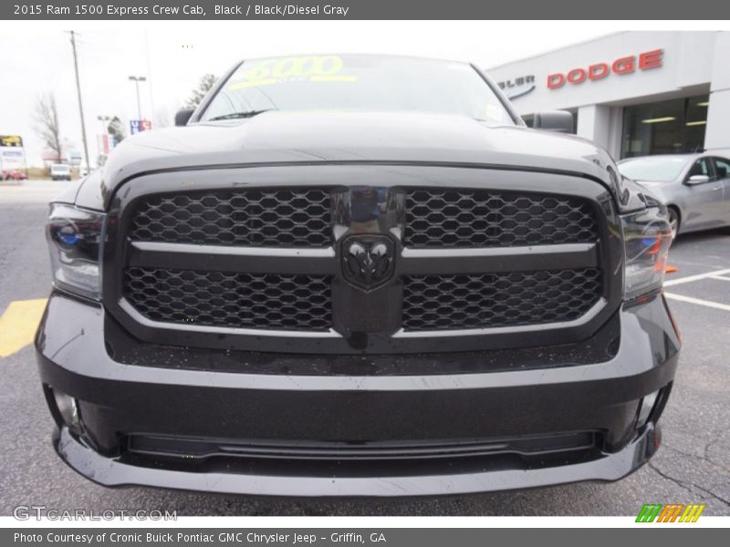 Black / Black/Diesel Gray 2015 Ram 1500 Express Crew Cab