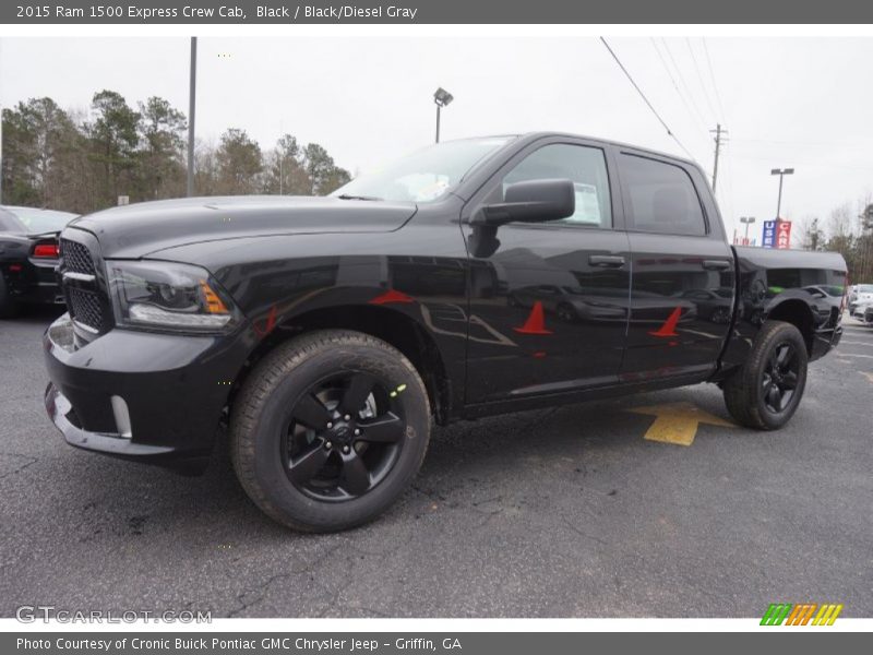 Black / Black/Diesel Gray 2015 Ram 1500 Express Crew Cab