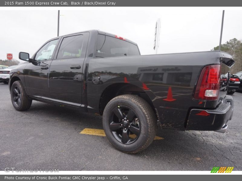 Black / Black/Diesel Gray 2015 Ram 1500 Express Crew Cab