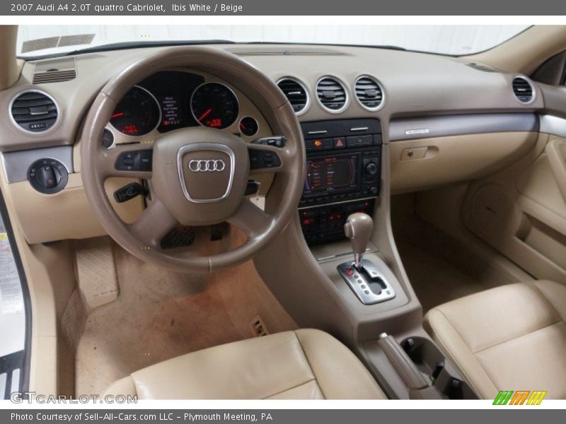 Ibis White / Beige 2007 Audi A4 2.0T quattro Cabriolet