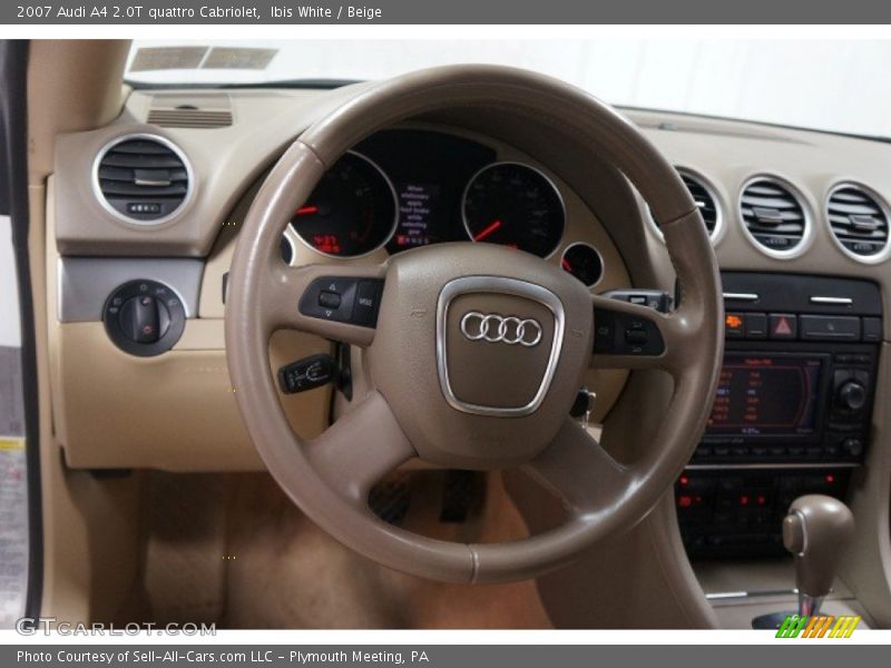 Ibis White / Beige 2007 Audi A4 2.0T quattro Cabriolet