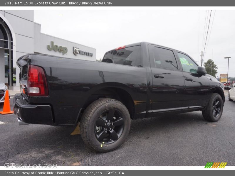 Black / Black/Diesel Gray 2015 Ram 1500 Express Crew Cab