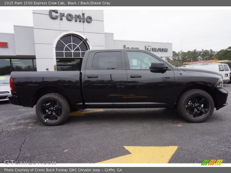 Black / Black/Diesel Gray 2015 Ram 1500 Express Crew Cab
