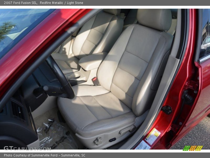Redfire Metallic / Light Stone 2007 Ford Fusion SEL