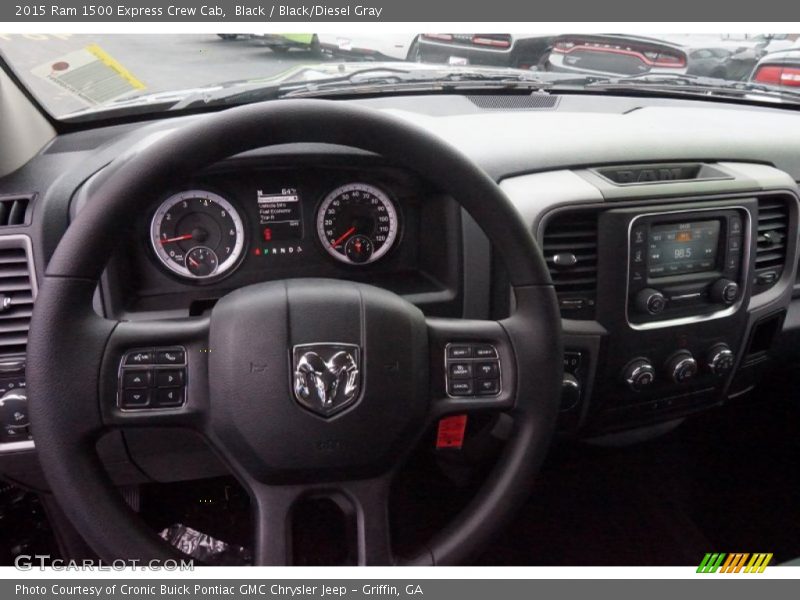 Black / Black/Diesel Gray 2015 Ram 1500 Express Crew Cab