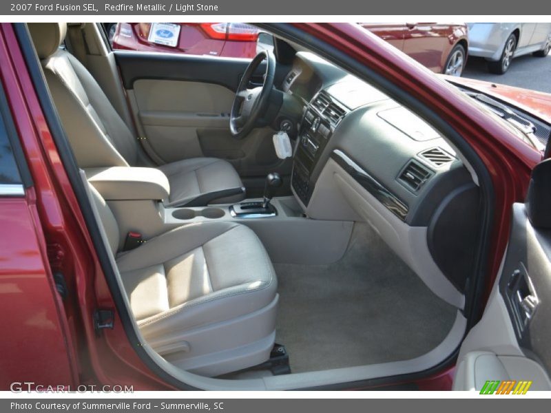 Redfire Metallic / Light Stone 2007 Ford Fusion SEL