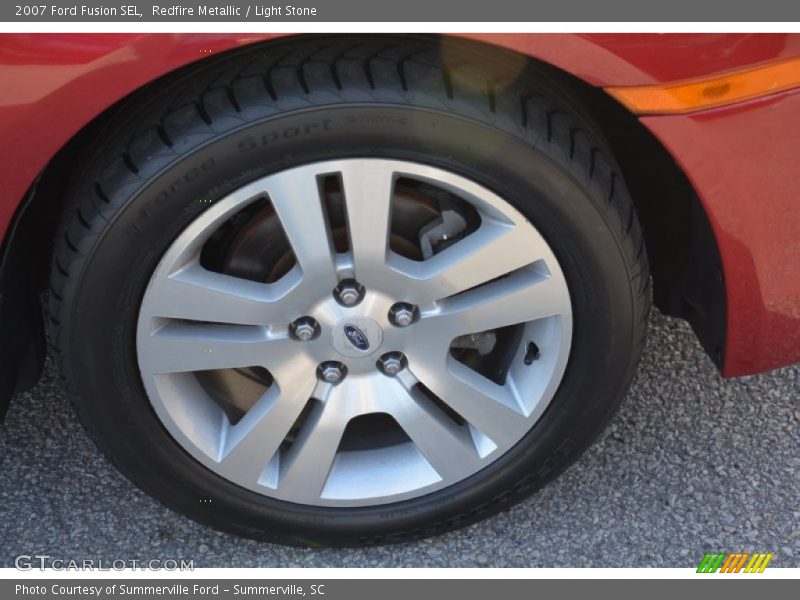Redfire Metallic / Light Stone 2007 Ford Fusion SEL