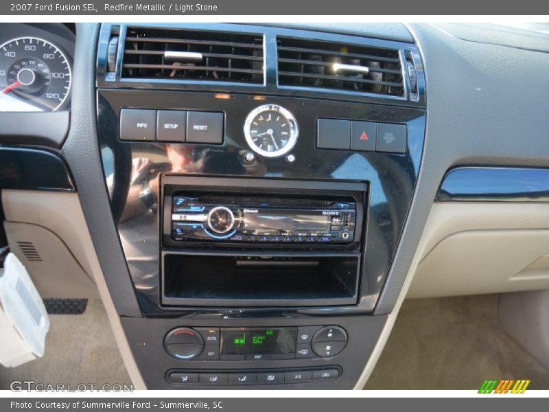 Redfire Metallic / Light Stone 2007 Ford Fusion SEL