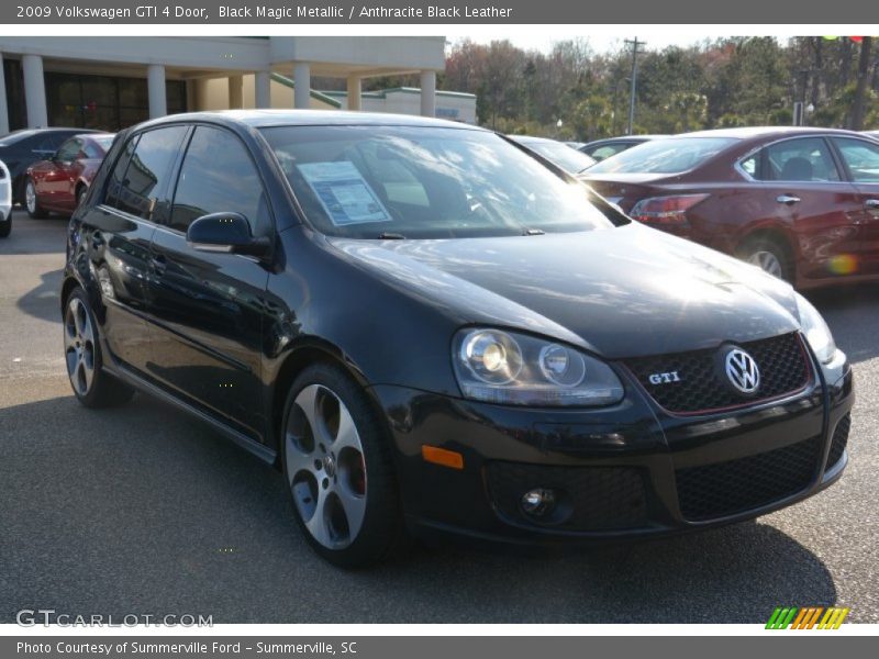 Black Magic Metallic / Anthracite Black Leather 2009 Volkswagen GTI 4 Door