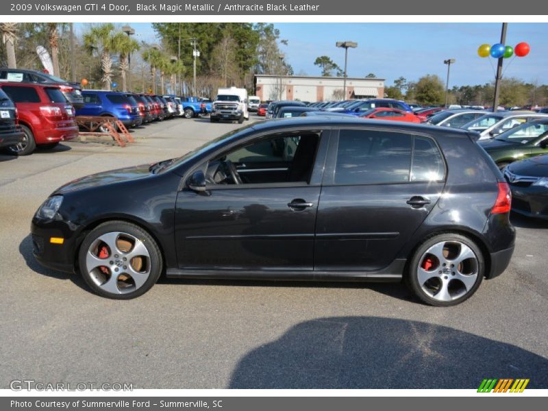 Black Magic Metallic / Anthracite Black Leather 2009 Volkswagen GTI 4 Door