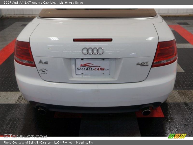 Ibis White / Beige 2007 Audi A4 2.0T quattro Cabriolet