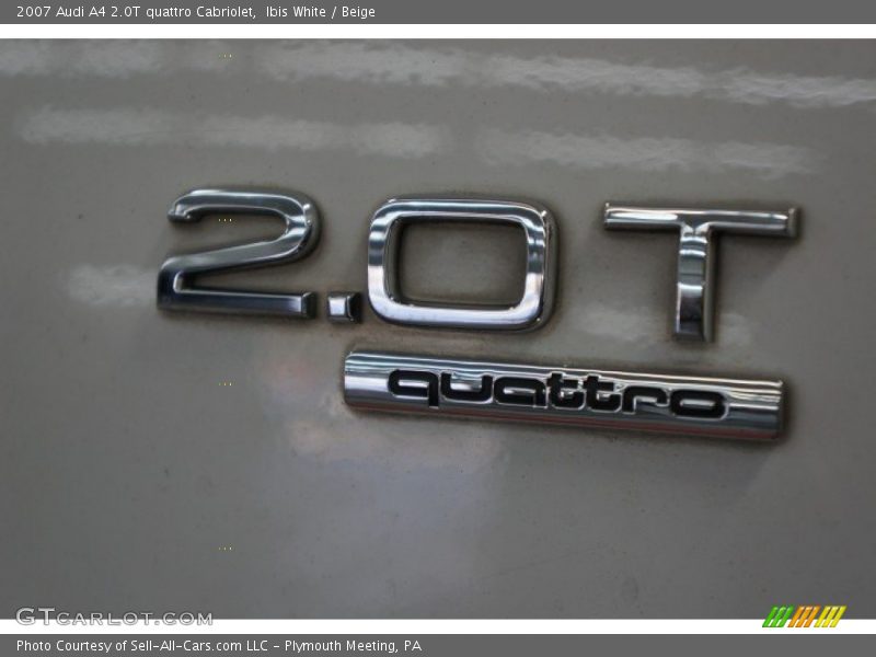 Ibis White / Beige 2007 Audi A4 2.0T quattro Cabriolet